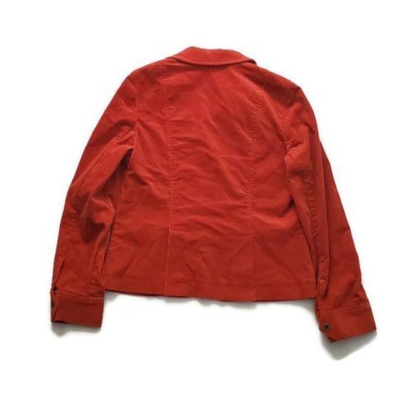 Madison Studio Women’s Rustic Red Button Front Blazer Jacket Size 10 - Picture 3 of 11